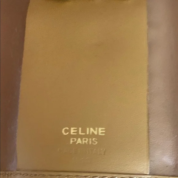 Celine Brown and Tan Monogram key holder